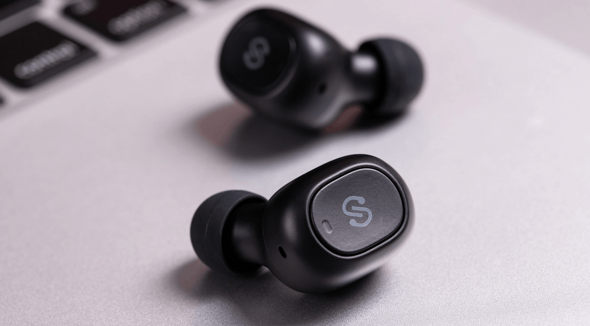 Pair of wireless earphones
